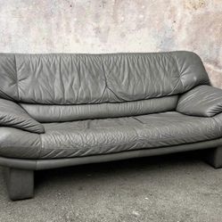 1980’s Nicoletti Italian Leather Sofa