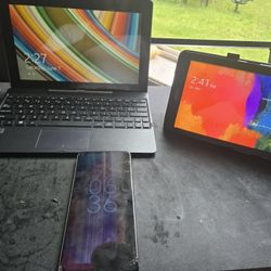 Lot: Moto G Stylus (Needs Repair), Samsung Tab Pro 8.4, ASUS Transformer Book T100TA – Read