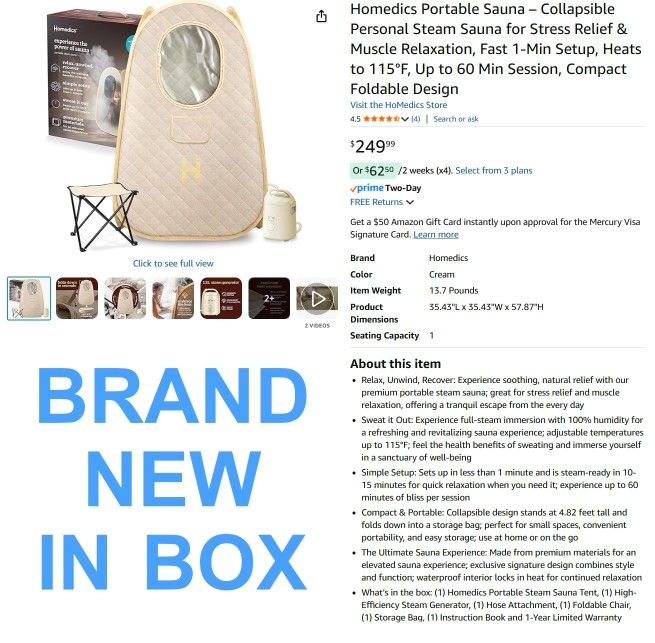 Homedics Portable Steam Sauna