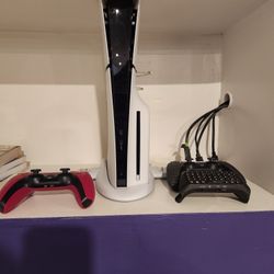 PlayStation 5 Slim Bundle - PS5 - Like New + Custom Controller, Charging Dock & Accessories