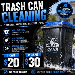 TRASH CAN CLEANING SERVICE( ONLY RIPON)