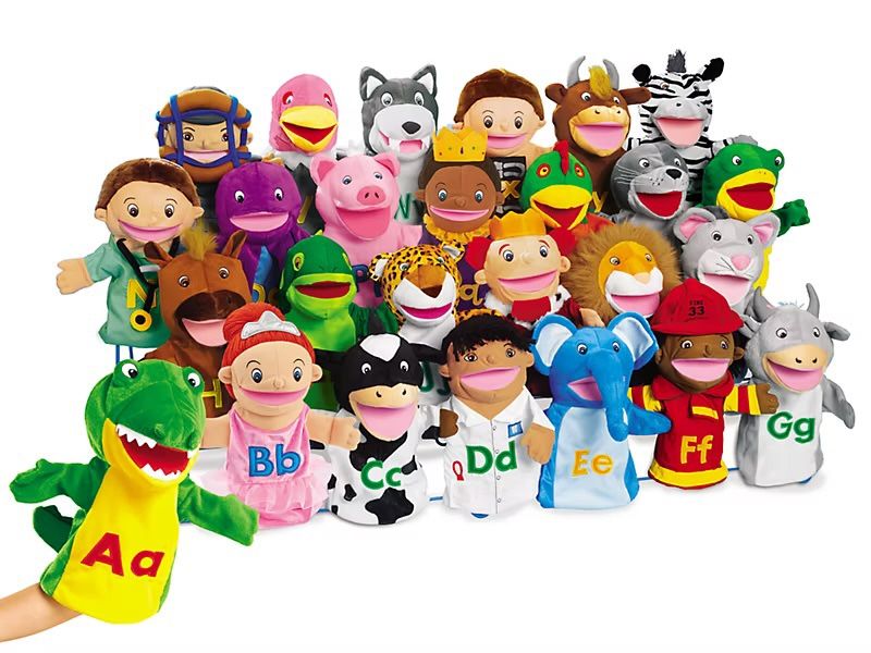 Lakeshore Learning Alphabet Puppets And Stand