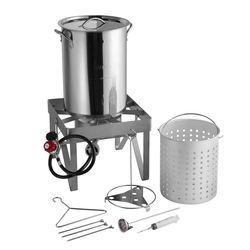 Turkey Fryer Kit (30 Qt) W / Seafood Boil Pot