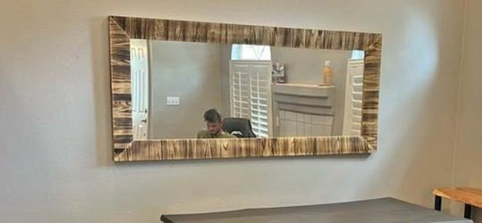 Glitzhome rectangular wall mirror large mirror vertical/horizontal L74”*W33”(address in description)  👇delivery 🚚 available within 15 miles for extr