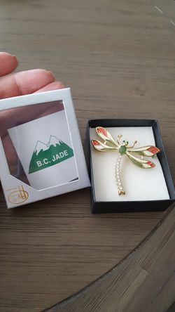 B.C. JADE new dragon fly pin