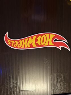 Hot wheels wall sign