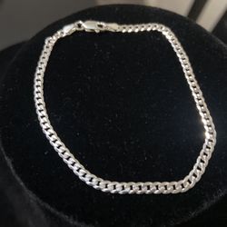 Cuban Thin Bracelet 925 From Italy Silver