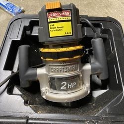 Craftsman USA professional 2 hp router 1/2” Collet