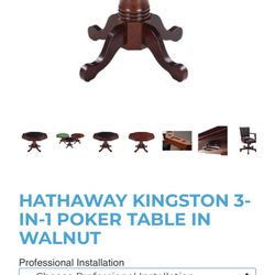 Wooden Octagon Poker Table 