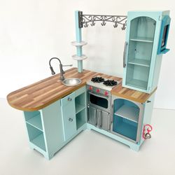 American girl doll gourmet kitchen
