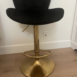 Black Velvet Bar Stool
