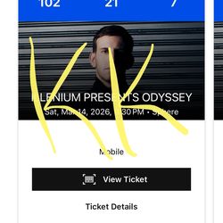 Selling 4 Tickets To Illenium Sphere For 3/14 With Ray Volpe