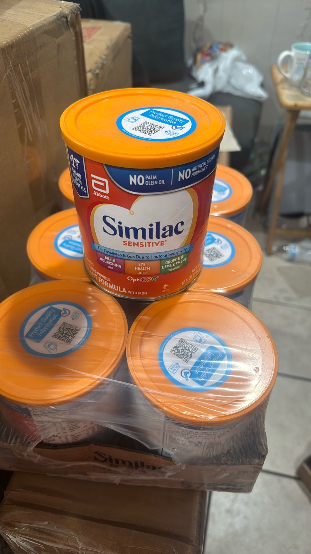 SIMILAC SENSITIVE . 17 Cans 