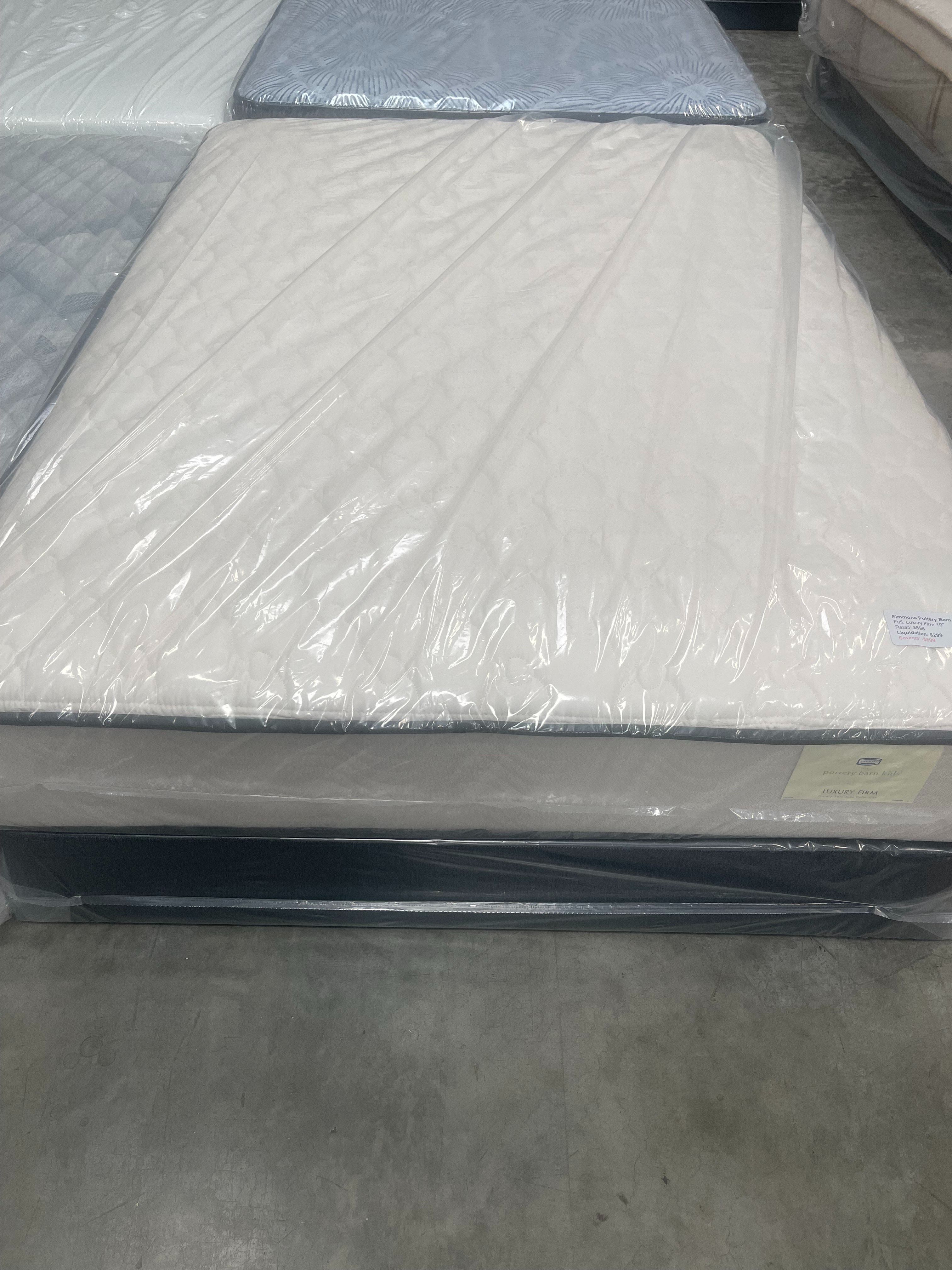 Full Pottery Barn Simmons 10" Luxury Firm Mattress
