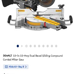 Dewalt 12" Sliding Miter Saw