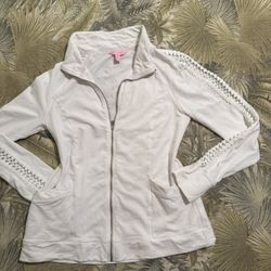Lilly Pulitzer Full Zip Size S  (It’s Layering Time In Florida!)