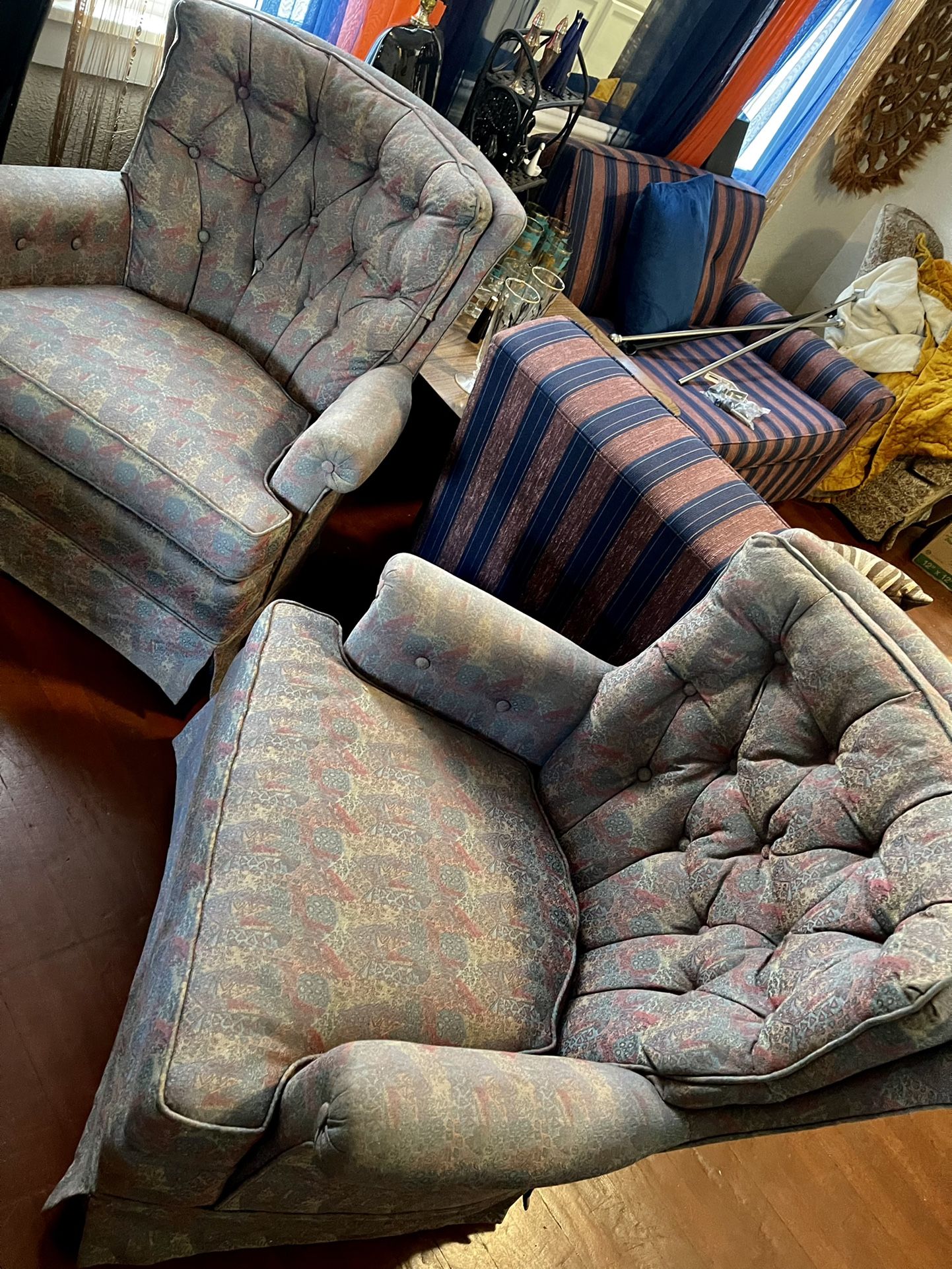 1 Pretty Lavender Vintage Rocker Swivel Chair