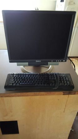 20 inch dell monitor and keyboard