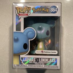 Pearlescent Lapras Funko Pop *MINT* Pokemon Center Exclusive Pokémon 864 with Protector Games