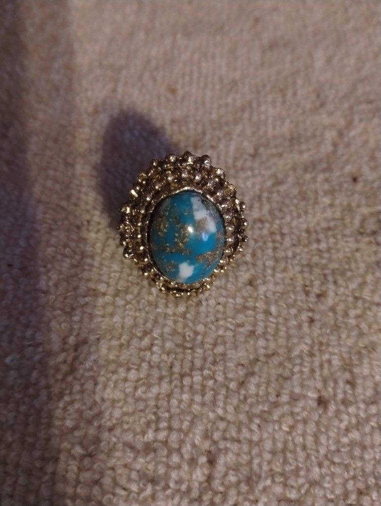 Large Turquoise Ring Size 8