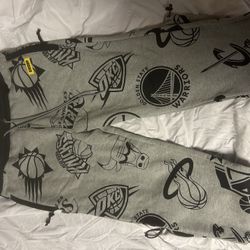 NBA Joggers Sweats XL Rare All Over Print 