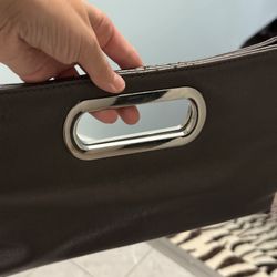 Gray metallic Clutch Purse 