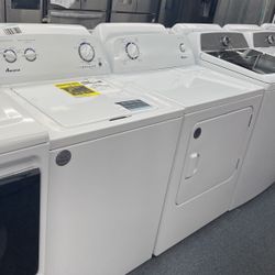 New Scratch And Dent Amana Washer And Dryer Set. 1 Year Warranty 