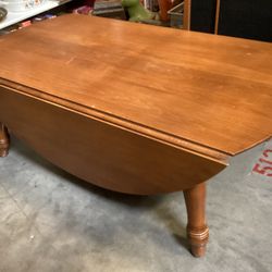 Vintage Solid Wood Drop Leaf Coffee table