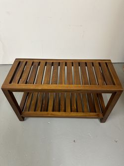 100% Hand Made Teak Wood Bench. Contemporary Design