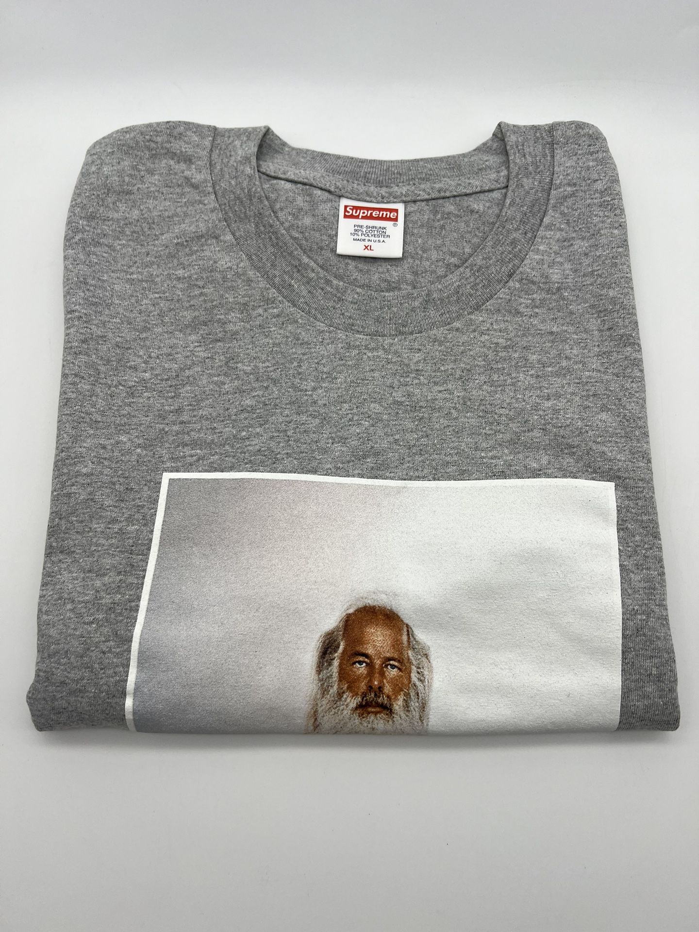 Supreme Rick Rubin Tee T-Shirt Gray - Sz XL - Fall/Winter 2021 - Tried On