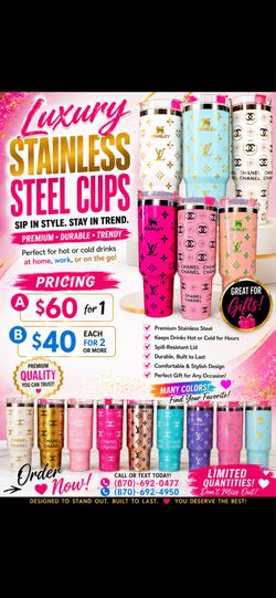 Stainless steel cups
