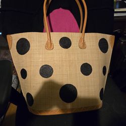 Polka Dot Beach Bag