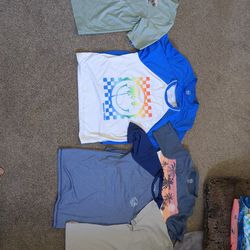 Boys XXL, XL husky, XL & Medium swim shirts