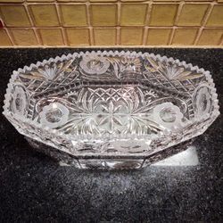 Vintage Deep Cut Crystal Centerpiece