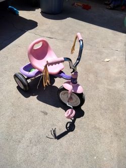 Pink & Purple Radio Flyer Tricycle