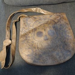 LOUNGEFLY SUGAR SKULL MESSENGER BAG