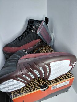 Jordan 12 Retro SP Noir Bordeaux Crush. Mens 9. Women's 10.5. Brand New. With OG Box.