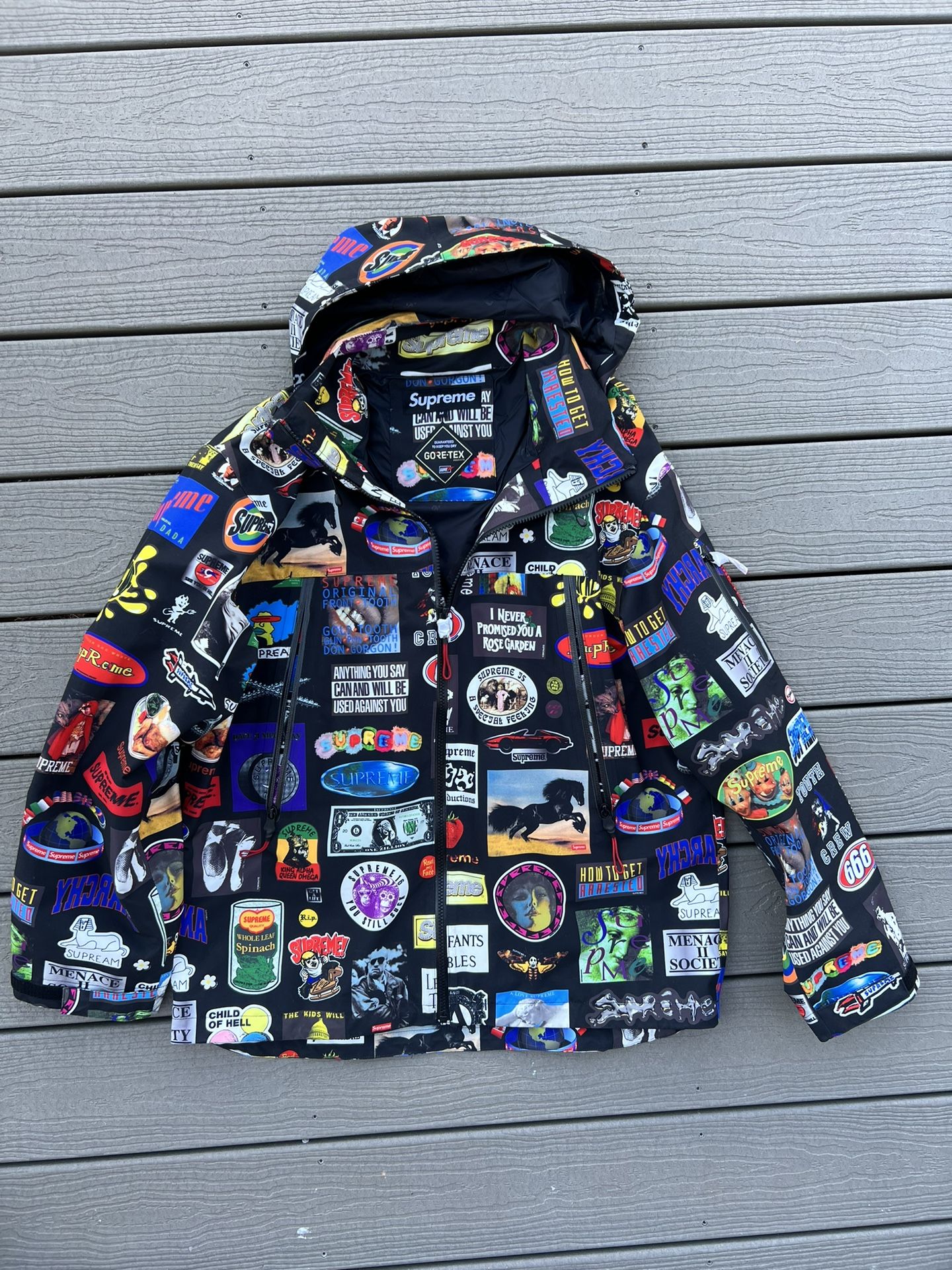 Supreme Gortex Stickers Jacket Size L