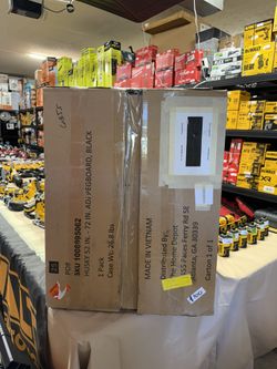 Husky 52 in. W to 72 in. W Gloss Black Adjustable Pegboard