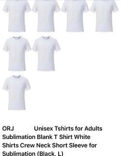 ORJ 7 PCS Unisex Tshirts