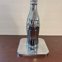 Pair of 8 Vintage Coca Cola Bottle Chrome Bookends Home Decor from 1997