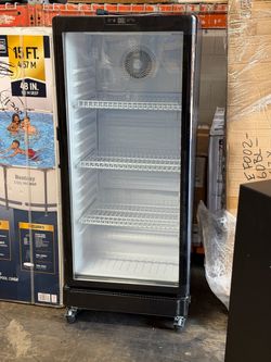 6.0 cu. ft. Commercial Upright Display Refrigerator Glass Door Beverage Cooler