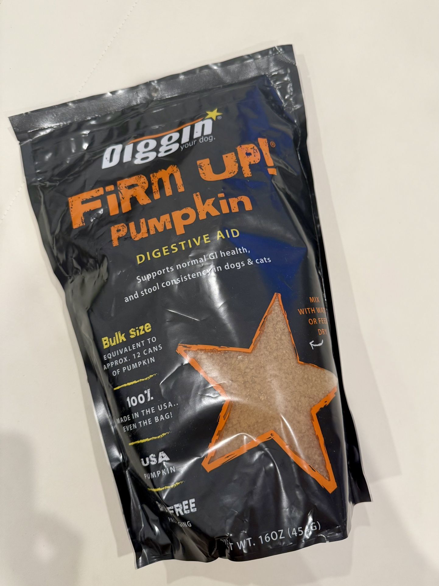 Diggin firm up Pumpkin Dog Digestive Aid (BRAND NEW!)