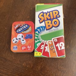 Skip Bo And Left Pass play Center Right Board And Dice Games
