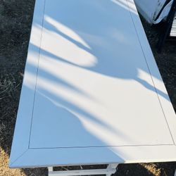 White Wood Office Computer Desk Furniture 