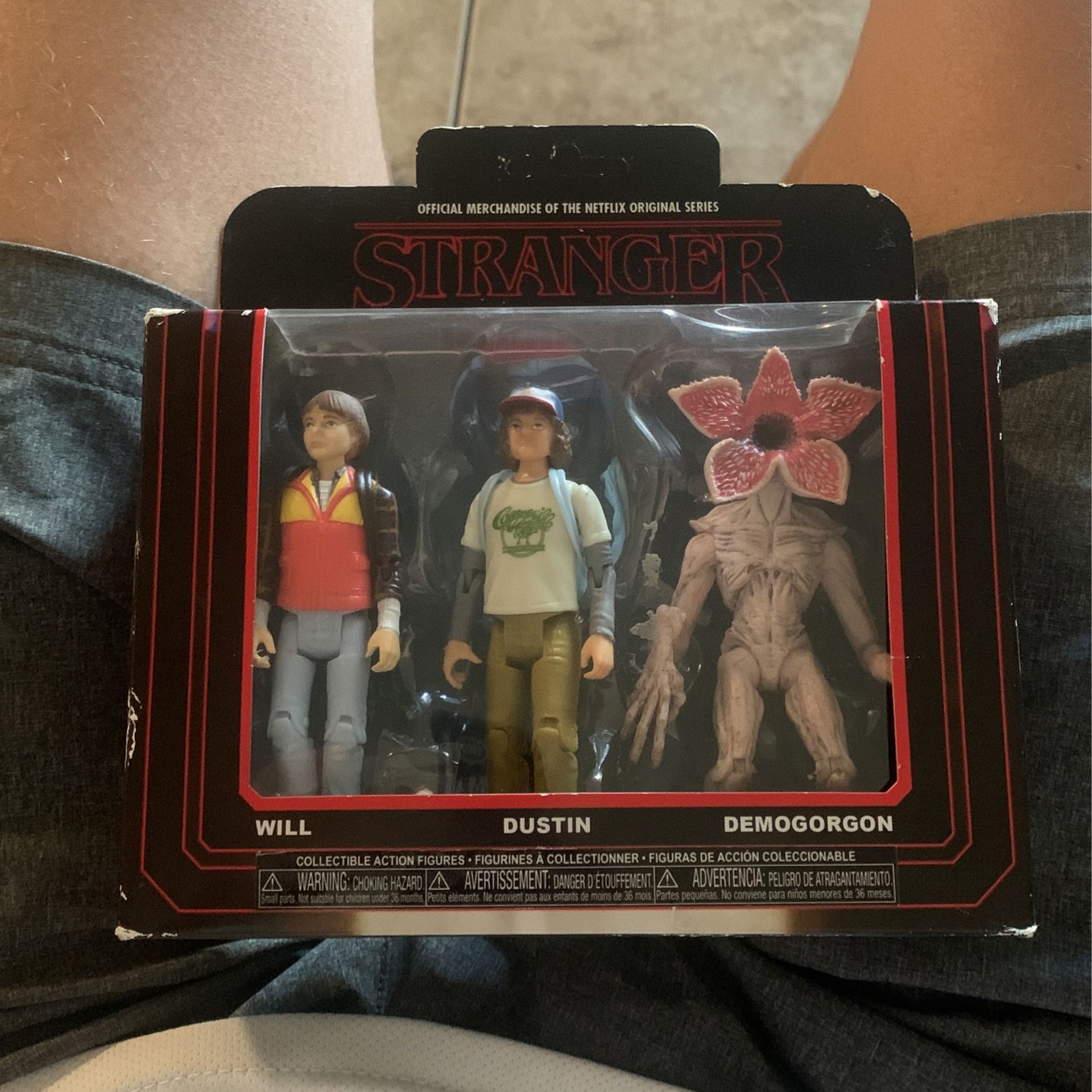 Funko Stranger Things With Will, Dustin, And Demogorgon 3 Action Figures Pack 