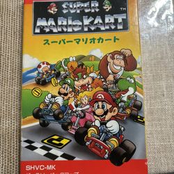 Super Mario Kart Cart w/manual Nintendo Super Famicom