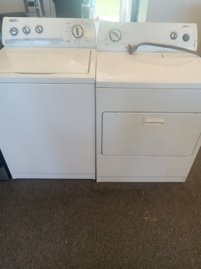 Matching washer and electric dryer set with warranty 