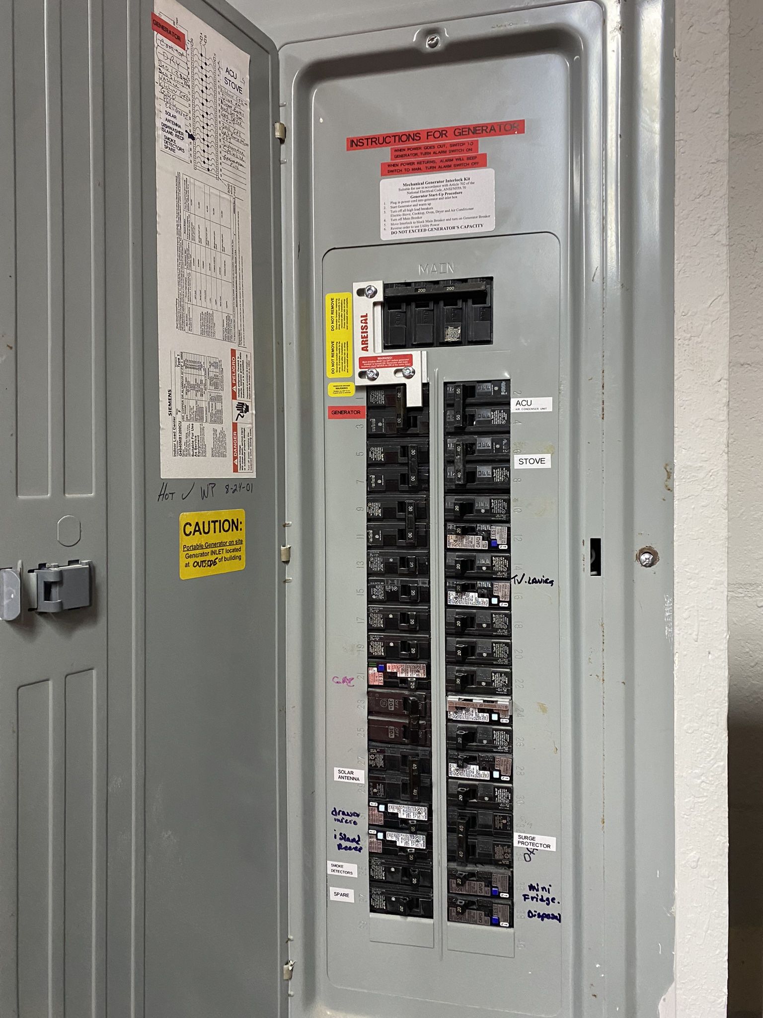 GENERATORS ELECTRICAL INLET OUTLETS WITH INTERLOCK KIT INSTALLATI0NS for Sale in Town 'n