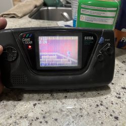 Sega Game Gear With Sonic Game 